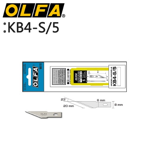 OLFA K-4용 커터날 - KB4-S/5 (091511500905)