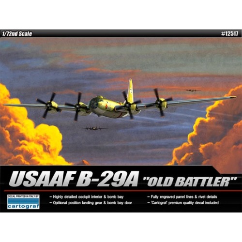 12517 1/72 USAAF B-29A OLD BATTLER 미육군항공대 올드배틀러 (8809258927891)