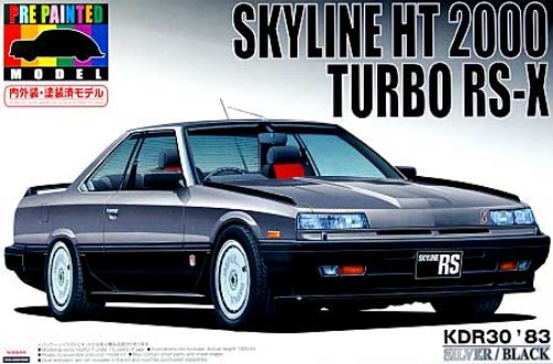 1/24 SKYLINE HT 2000 TURBO RS-X SILVER/BLACK[PRE PAINTED MODEL] (4905083043783)
