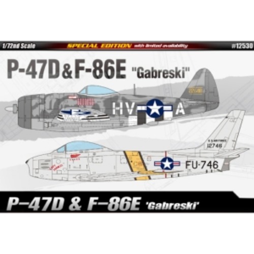 12530 1/72 P-47D &amp; F-86E 가브레스키 [SPECIAL EDITION] (8809258923053)